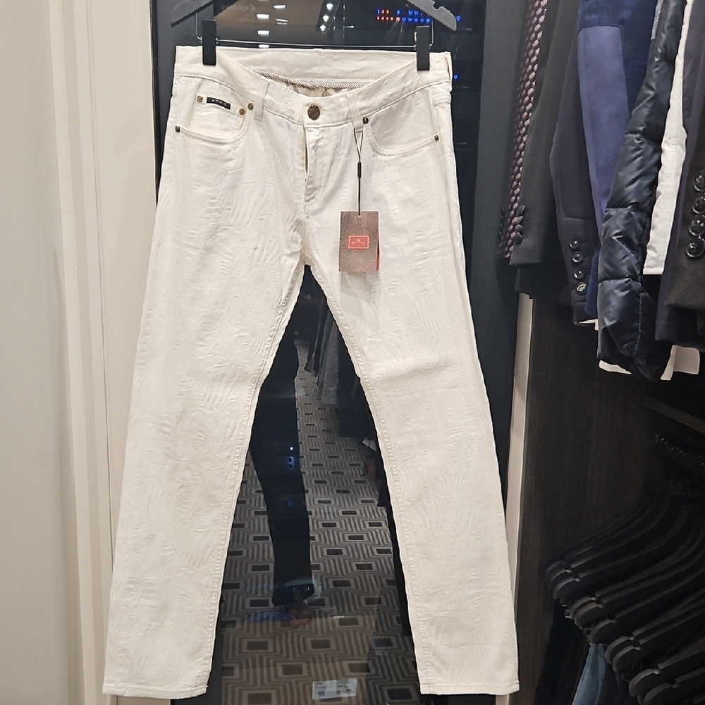 New Etro White Slim Men Jeans